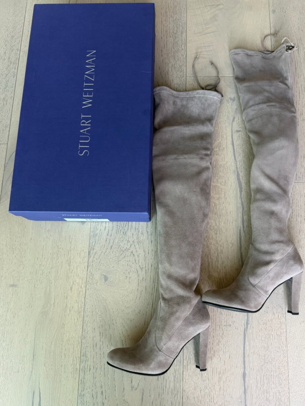 Authentic Stuart Weitzman 'Highland' Over-the-Knee Suede Boots